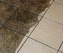 garden tiles being cleaned with a high pressure cleaner